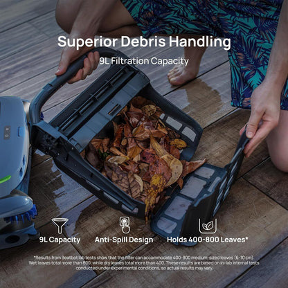 SmartPoolCleanerPro AquaSense 2 Robotic Pool Cleaner + iSkim Ultra Robotic Pool Skimmer