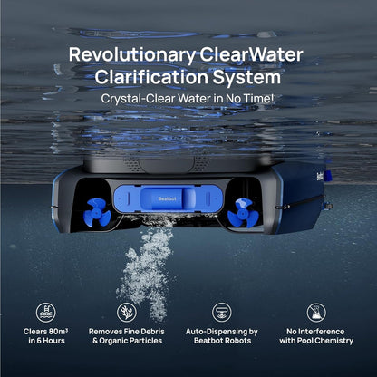 SmartPoolCleanerPro AquaSense 2 Robotic Pool Cleaner + iSkim Ultra Robotic Pool Skimmer